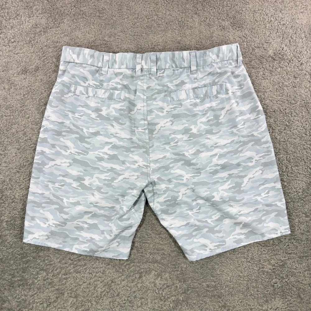 Johnnie-O‎ Mens Prep-Performance Camo Golf Shorts Blue Grey Size 36
